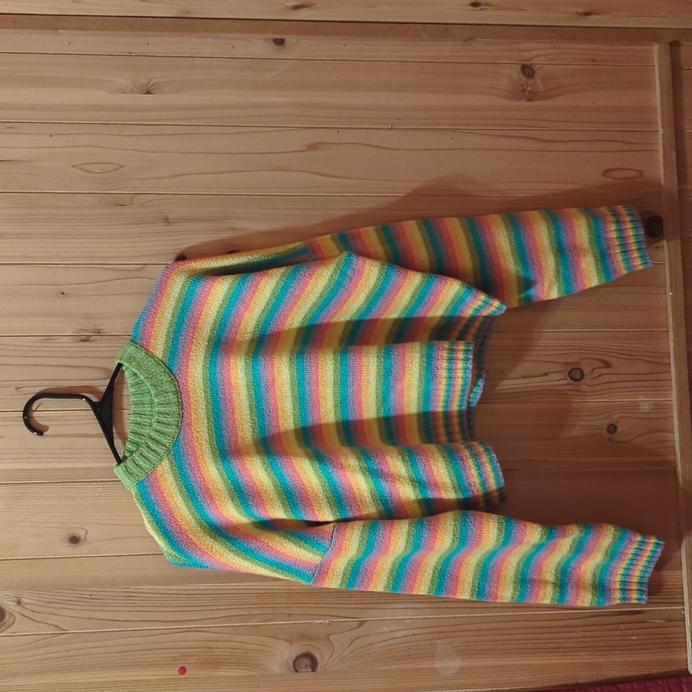 Knit Rainbow Sweater